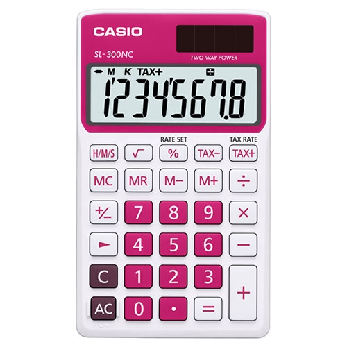 ماشین حساب کاسیو CASIO SL-300NC-RD Calculator