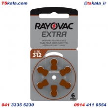 Rayovac ZA312-PR41 Extra Advanced Hearin Aid Battery 6x
