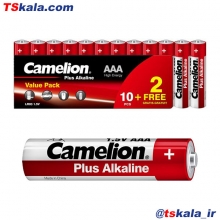 باتری نیم قلمی کملیون Camelion AAA Plus Alkaline Battery 12x