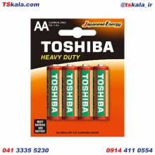 TOSHIBA HEAVY DUTY ZINC Battery AA.R6KG 4x