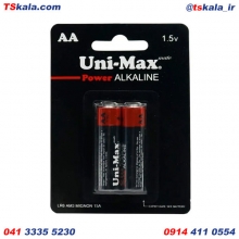 باتری قلمی AA آلکالاین یونی مکس بسته 2 عددی