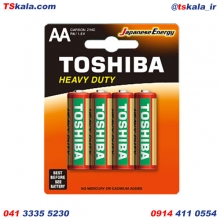 TOSHIBA AA HEAVY DUTY ZINC Battery R6KG 4x