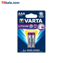 باتری نیم قلمی لیتیوم وارتا VARTA AAA LITHIUM Battery 2x