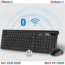 کیبورد و ماوس بی‌سیم بلوتوث جنیوس مدل SlimStar 8230