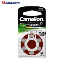 باتری سمعک ZA312-PR41 کملیون بسته 6 عددی